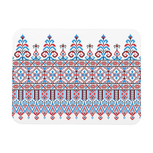 Íman Design de pontos cruzados (Horizontal)