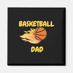 Íman Design de Presente de Basquete para Fiery Pai