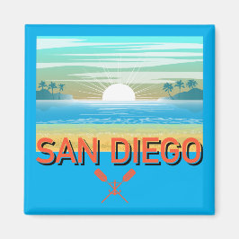 Íman Design de San Diego - Magnet Quadrado