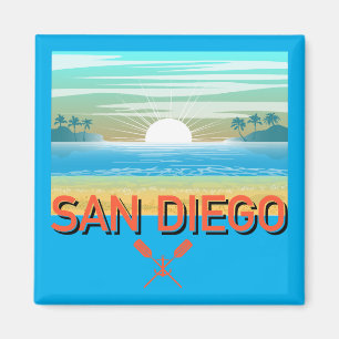 Íman Design de San Diego - Magnet Quadrado