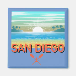 Íman Design de San Diego - Magnet Quadrado