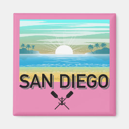 Íman Design de San Diego - Magnet Quadrado