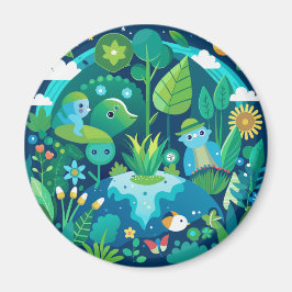 Íman Design de Shamrock Elegante para Rua.