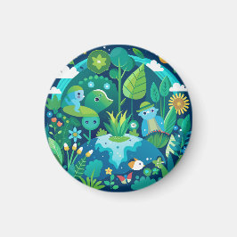 Íman Design de Shamrock Elegante para Rua.