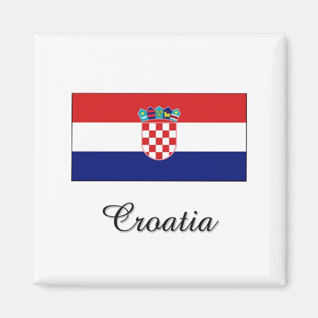 Íman Design de Sinalizador da Croácia (Frente)