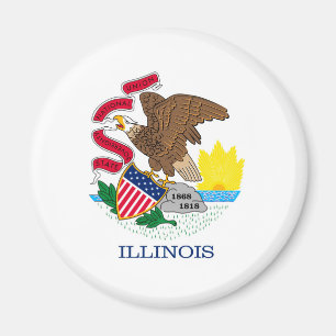 Íman Design de Sinalizador do Estado de Illinois