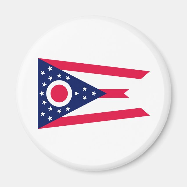 Íman Design de Sinalizador do Estado de Ohio (Frente)