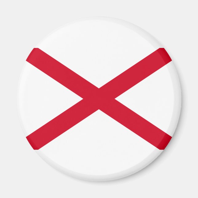 Íman Design de Sinalizador do Estado do Alabama (Frente)