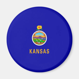Íman Design de Sinalizador do Estado do Kansas