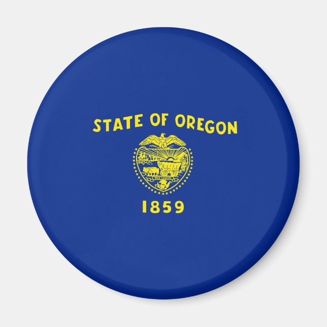 Íman Design de Sinalizador do Estado do Oregon (Frente)