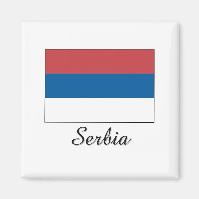 Íman Design de Sinalizador Sérvia (Frente)