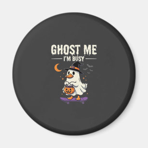 Íman Design de Skate Halloween Ghost Duck_1