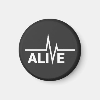 Íman Design de texto Alive Heartbeat