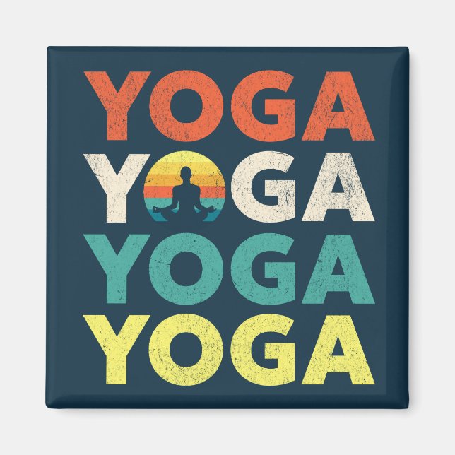 Íman Design de texto Yoga (Frente)