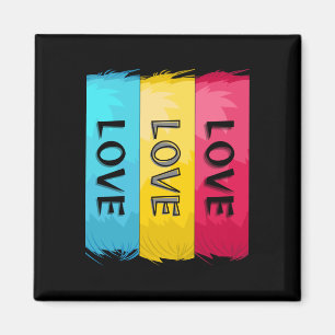 Íman Design de três vezes com amor