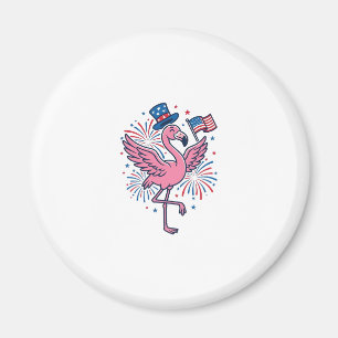 Íman Design de vetor de fogos de artifício de flamingo