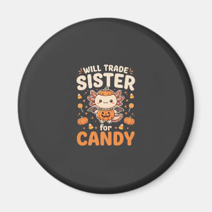 Íman Design de vetor de troca de doces de Halloween Axo