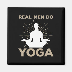 Íman Design de Yoga Divertido para Homens Posição de Yo