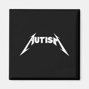 Íman Design Divertido Autismo Esqueleto Meme Metal Rock