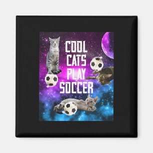 Íman Design Divertido de Futebol com Frases sobre Gatos