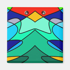 Íman Design do abstrato cardinário de vidro escondido