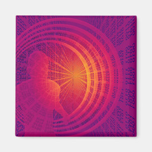 Íman Design do abstrato da Olá!-Tecnologia do código