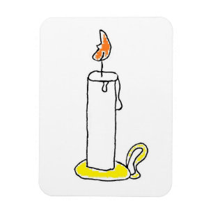 Íman Design do Cartoon Candlestick Holiday