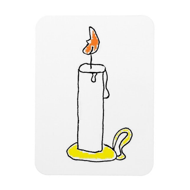 Íman Design do Cartoon Candlestick Holiday (Vertical)
