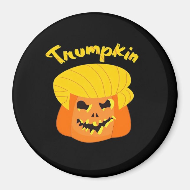 Íman Design do Dia das Bruxas de Abóbora Trumpkin - Slo (Frente)