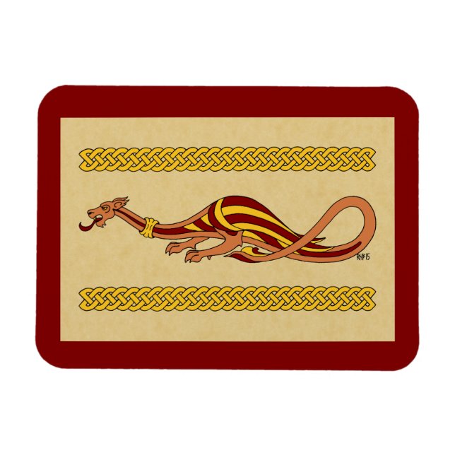Íman Design do Dragão Medieval 2015 (Horizontal)