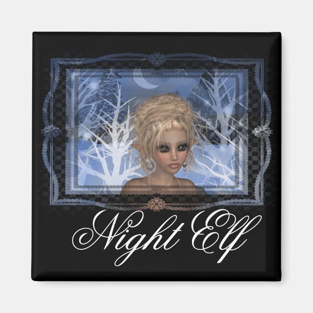 Íman Design do Elf do inverno Noturno (Frente)