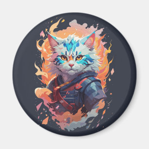 Íman Design do Guerreiro Gato Ninja