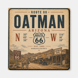 Íman Design do Marco Histórico de Oatman Arizona
