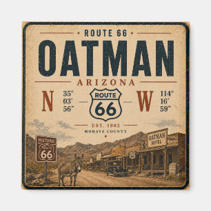 Íman Design do Marco Histórico de Oatman Arizona