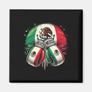 Íman Design do Orgulho Mexicano Boxando Luvas Esportiva