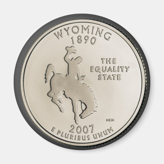 Íman Design do Quarto Estado do Wyoming (Frente)
