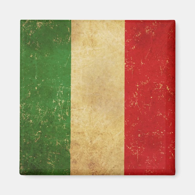 Íman Design do Red Flag Vintage Grunge (Frente)