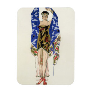 Íman Design do traje para uma menina de dança (litho d