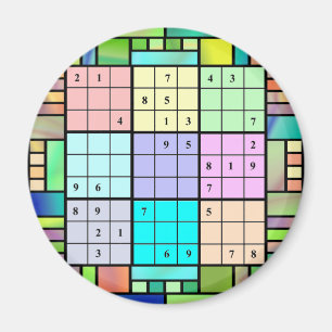 Íman Design do vitral de Sudoku