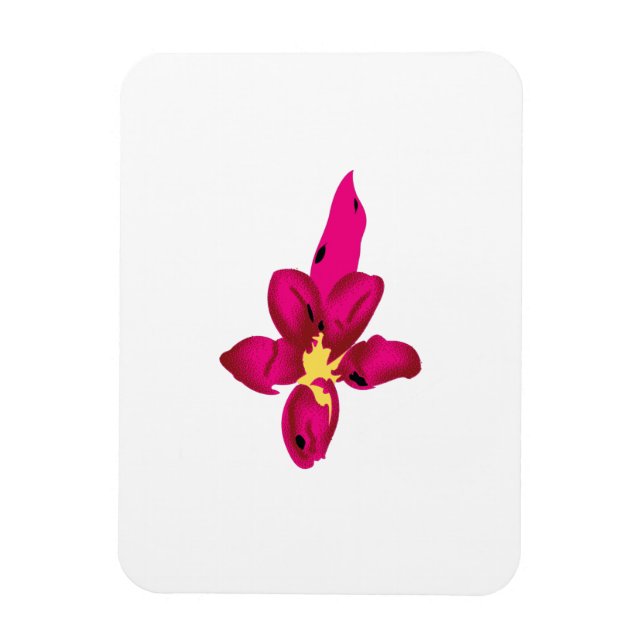 Íman Design, Dourado claro, vermelho púrpura (Vertical)