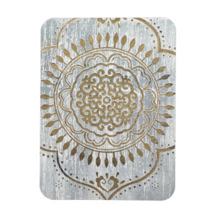 Íman Design Dourado de Mandala