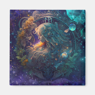 Íman Design em Aquarela do Signo de Virgem