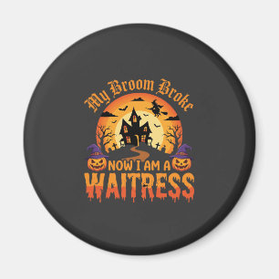 Íman Design Engraçado de Camareira de Halloween Meu Vas