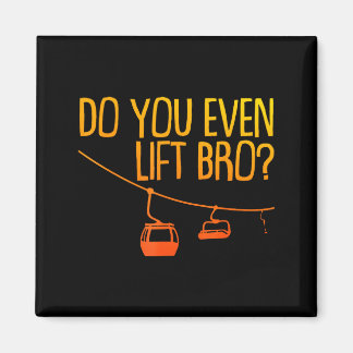 Íman Design engraçado de esqui e snowboard para homens 