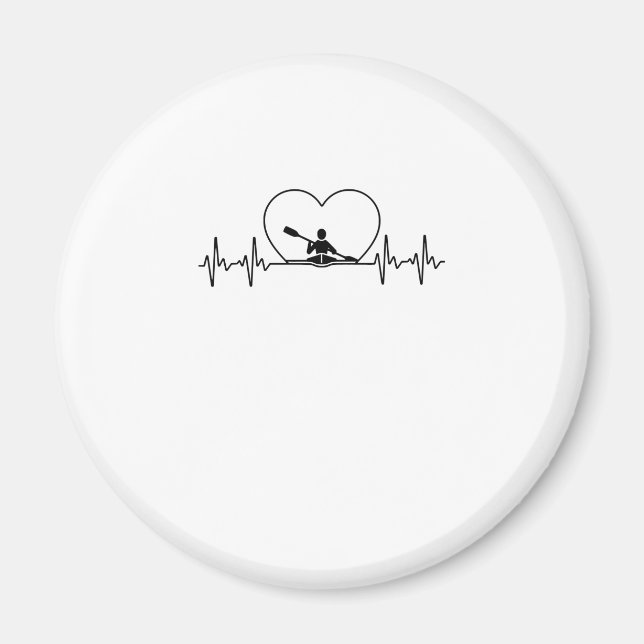 Íman Design Engraçado De Kayaking Para Homens As Mulher (Frente)