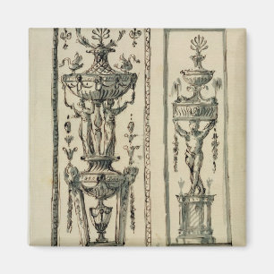 Íman Design esboçado para os painéis ornamentado