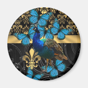 Íman Design feminino bonito do pavão