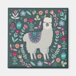 Íman Design floral bonito do lama