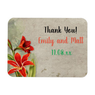 Íman Design Floral Vintage Elegante com texto