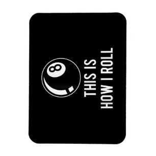 Íman Design Funny Billiards Para Jogadores De Piscina R